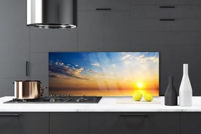 Szkło do Kuchni na Ścianę Poranne Niebo Nad Horyzontem