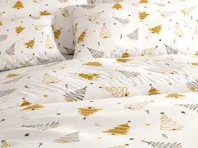 PrzytulneMieszkanie.pl PrzytulneMieszkanie.pl Bawełniana pościel FROST & GOLD biała Rozmiar pościeli: 70 x 90 cm | 140 x 200 cm