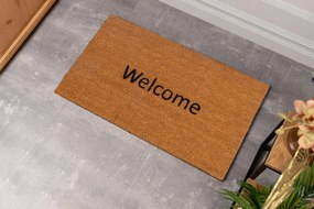 Wycieraczka kokos 45x75 cm Welcome naturalna antypoślizgowa do domu sklepu