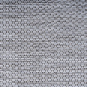 Dywan zewnętrzny Relax ramka srebrny 200 cm x 200 cm koło