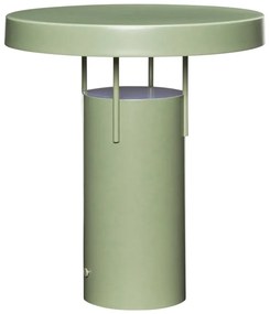 Zielona lampa stołowa LED ze ściemniaczem i metalowym kloszem (wysokość 28 cm) BringMe – Hübsch