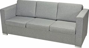 Trzyosobowa jasnoszara sofa loftowa K4-H22