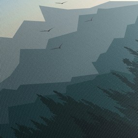 Obraz - Góry oczami grafika (70x50 cm)
