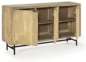 Niska komoda z litego drewna mango 150x85 cm Mundra – Marckeric