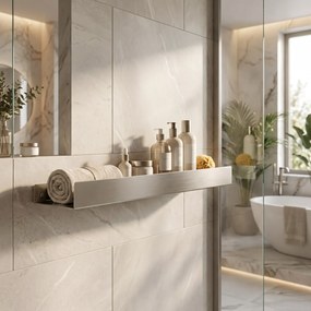 Półka łazienkowa prysznicowa SF04 60cm stal szczotkowana