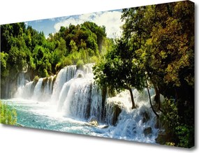 Zdjęcie na płótnie Nieoczekiwany Duet: Bambus i Stokrotka