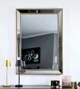 Lustro w lustrzanej ramie, kolor złoty 104x74cm
