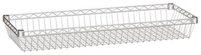 Druciany kosz półkowy chromowany, 900 x 350 mm
