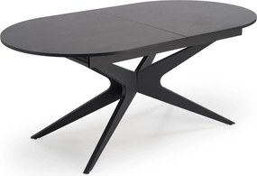 Czarny stół z owalnym blatem Sandro Halmar