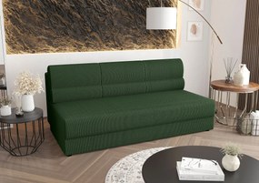 Zielona rozkładana sofa z pojemnikiem D7-B01