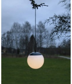 Wisząca solarna lampa ogrodowa Star Trading Globus, ø 20 cm