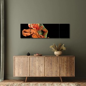 Obraz kameleona na gałęzi (170x50 cm)