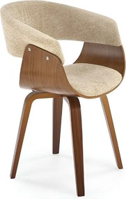 Krzesło K545 szare/orzech