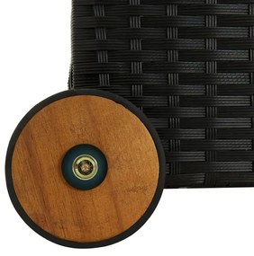 Czarna skrzynia ogrodowa B8-K50