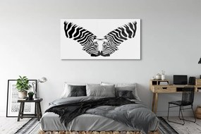 Obraz na szkle Odbicie lustrzane zebra