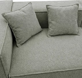 Narożnik Modułowy CERIO Szary Boucle Nowoczesny