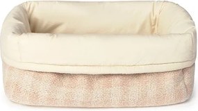 Jasnoróżowy tekstylny dziecięcy kosz na zabawki 30x20x20 cm Swan Rose – Lorena Canals