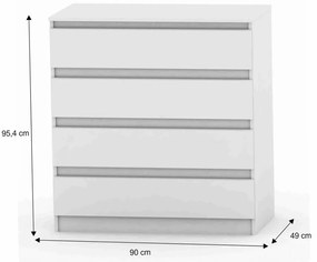 Komoda HANY NEW 004, biały