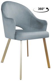 Krzesło obrotowe Velvet podstawa Profil złota BL06