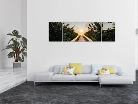 Obraz - droga do słońca (170x50 cm)