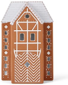 Kamionkowy świecznik na świeczkę typu tealight Gingerbread Lighthouse – Kähler Design