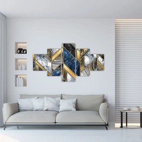 Obraz abstrakcji artystycznej (125x70 cm)