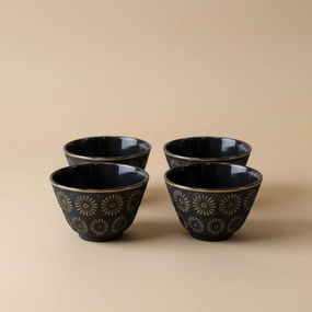 Dzbanek żeliwny z czarkami i podstawką KOGA, 1200 ml