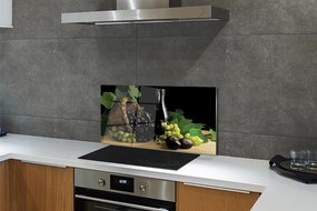 Panel szklany do Kuchni Winiarski Kosz z Winogronami