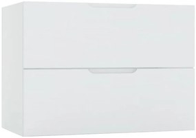 Szafka łazienkowa z 2 szufladami pod umywalkę jasnoszary mat 80 cm - Havis 11X