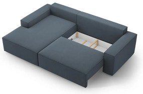 Niebieski rozkładany narożnik (lewostronny) Jodie – Micadoni Home