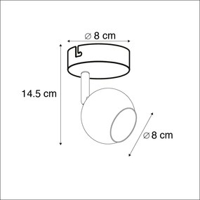 Retro okrągły reflektor mosiężny - Gissi