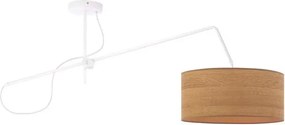 Okrągła lampa wisząca fornirowa loft B3-M53