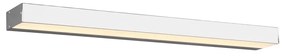 Kinkiet LED w kolorze błyszczącego srebra (dł. 60 cm) Rocco – Trio