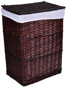 Wiklinowy kosz na pranie wenge 72L T6-G72