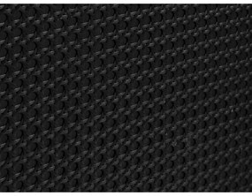 Czarna niska komoda w dekorze dębu 140x80 cm Pensacola – Unique Furniture