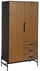 Szafa w dekorze jesionu w naturalnym kolorze 104x203 cm – Ixia