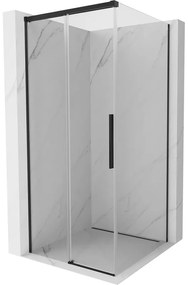 Mexen Rox kabina prysznicowa rozsuwana 100 x 100 cm, transparent, czarna - 8C2-100-100-70-00