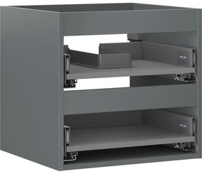 Mexen Box-A korpus szafki podumywalkowej 50 cm, 2 szuflady, grafit mat - 91AX0-0500-470-2-66