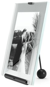 Czarna szklana ramka stojąca 19x23 cm Flute – Umbra