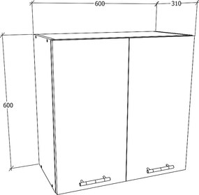 Szafka kuchenna B. 60cm szafka wisząca Esilo