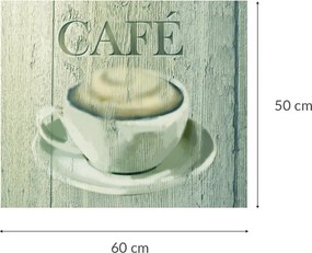 Szklana płyta ochronna CAFE na ścianę - 50 x 60 cm, WENKO