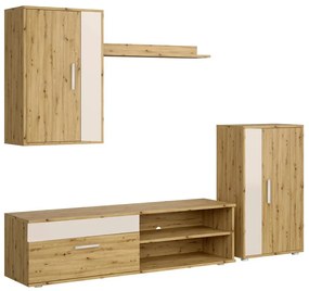 Zestaw mebli dąb artisan+kaszmir L1-S76