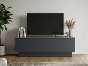 PROMOCJA Stolik RTV ALVIN 135 cm, antracyt/srebrny II. jakość