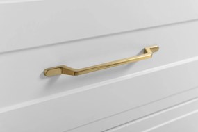 Szafka podumywalkowa w stylu klasycznym, biała, 160 (2 x 80) x 57 x 46 cm