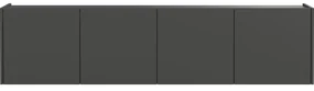 Antracytowa szafka pod TV 183x45 cm Piana – Germania