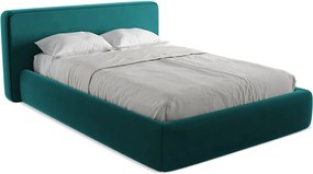 Łóżko 180 x 225 - z weluru - morski - KIANA