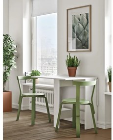 Rozkładany stół z białym blatem 76x28 cm Papillon – TemaHome
