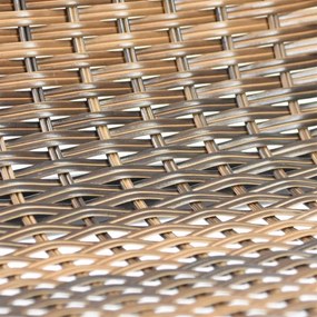 Krzesło bistro ogrodowe, składane, brązowe