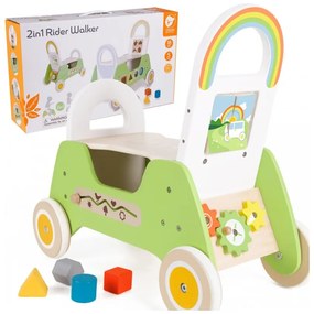 Classic world drewniany jeździk montessori pchacz 2w1