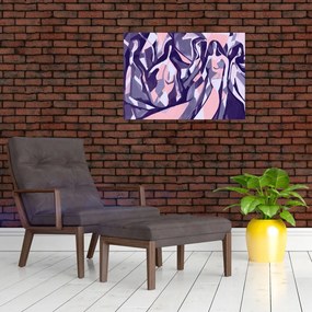 Obraz na szkle - Abstrakcyjne kobiety (70x50 cm)